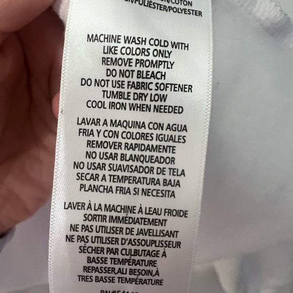 Calvin Klein Women's Silver Logo White Sweatshirt - Picture 7 of 7